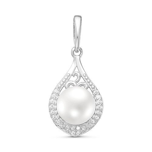 z3-9618 Подвеска с жемчугом. Серебро 925. 