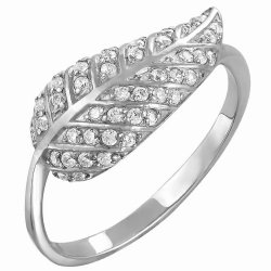 z1-8207 Кольцо с фианитами. Серебро 925.