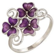 z1-8109-1 Кольцо с эмалью. Серебро 925. 