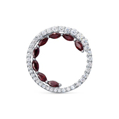 z3-10459 Подвеcка с фианитами. Серебро 925.