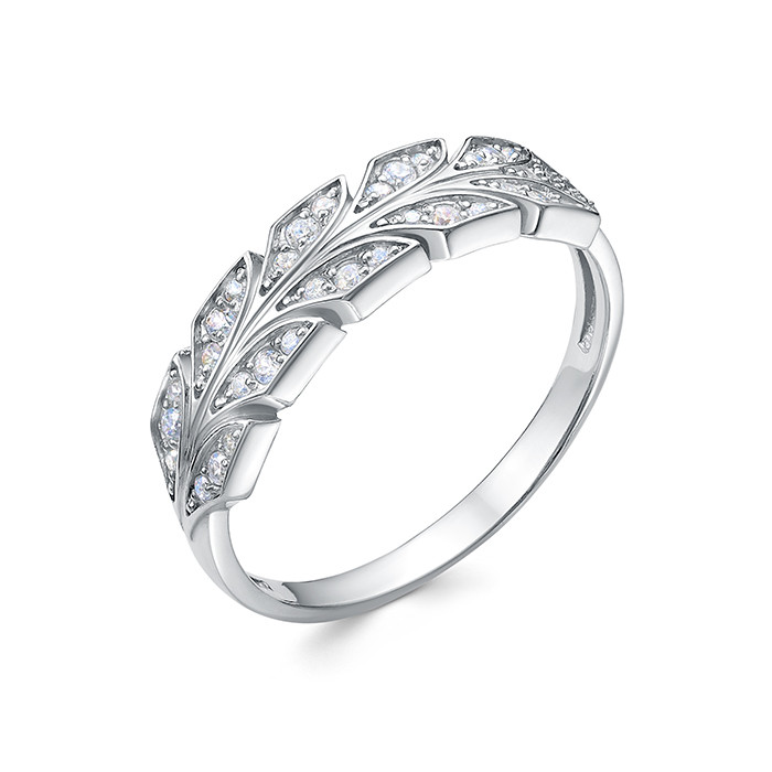 z1-10760 Кольцо с фианитами. Серебро 925. 