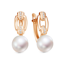 z2-11518 Серьги с жемчугом. Золото 585.