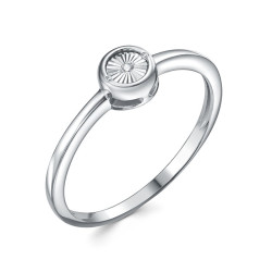 z1-11174 Кольцо с фианитами. Серебро 925.