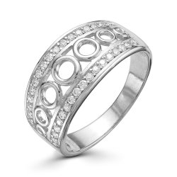 z1-9521 Кольцо с фианитами. Серебро 925.