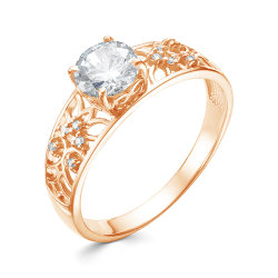 z1-9842 Кольцо с фианитами. Золото 585.