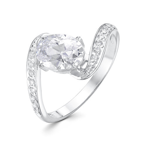 z1-9846 Кольцо с фианитами. Серебро 925. 