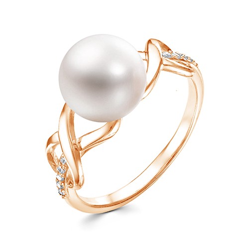 z1-9936 Кольцо с жемчугом. Золото 585. 