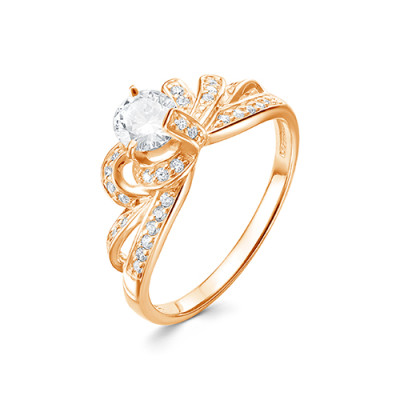 z1-10189 Кольцо с фианитами. Золото 585.