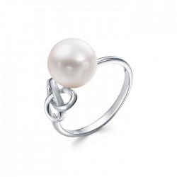 z1-10470 Кольцо с жемчугом. Серебро 925.