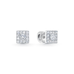 z2-8707 Серьги с фианитами. Серебро 925.