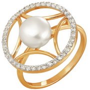 z1-8127 Кольцо с жемчугом. Золото 585.