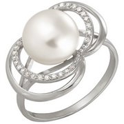 z1-7871 Кольцо с жемчугом. Золото 585.