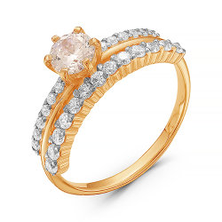 z1-8998 Кольцо с фианитами. Золото 585.