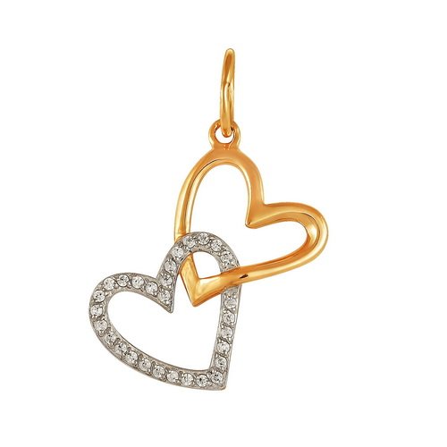 z3-8657 Подвеска с фианитами. Золото 585. 