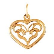 z3-8118 Подвеска без вставок. Золото 585.