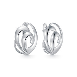 z2-10996 Серьги с фианитами. Серебро 925.