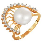 z1-8213 Кольцо с жемчугом. Золото 585.