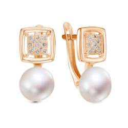z2-11517 Серьги с жемчугом. Золото 585.