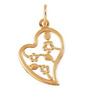 z3-8119 Подвеска без вставок. Золото 585.