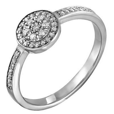 z1-8480 Кольцо с фианитами. Серебро 925.