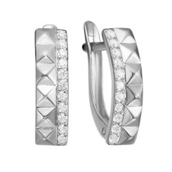 z2-11336 Серьги с фианитами. Серебро 925.
