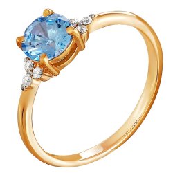 z1-8220 Кольцо с полудрагоценными вставками. Золото 585.