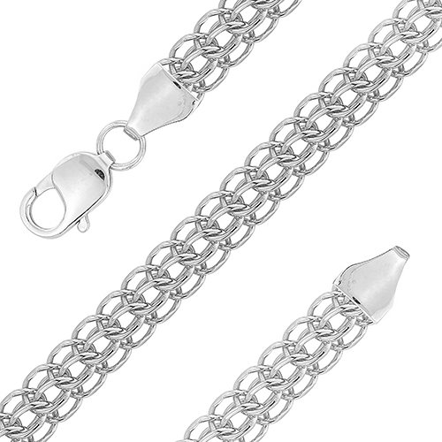 z6-071p1,0-1 Цепь.Ручное плетение Питон . Серебро 925 пробы 