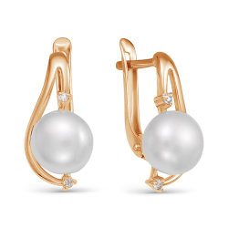 z2-9759 Серьги с жемчугом. Золото 585.