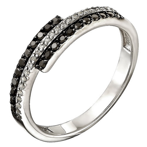 z1-8478 Кольцо с фианитами. Серебро 925.  