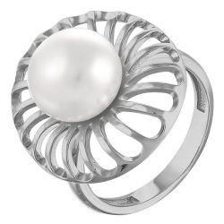 z1-8625 Кольцо с жемчугом. Серебро 925.