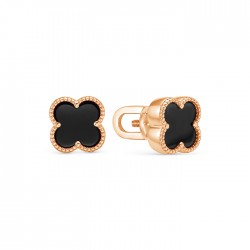 z2-10539 Серьги с фианитами. Золото 585.