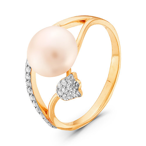 z1-8951 Кольцо с жемчугом. Золото 585. 