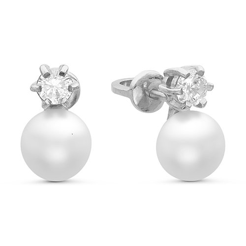 z2-9338 Серьги с жемчугом. Серебро 925. 