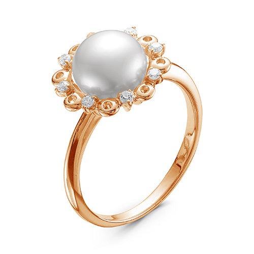 z1-9425 Кольцо с жемчугом. Золото 585. 