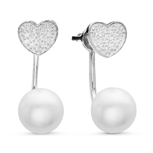 z2-9175 Серьги с жемчугом. Серебро 925. 