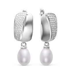 z2-9547g Серьги с жемчугом. Серебро 925.