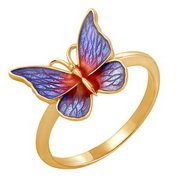 z1-8094-1 Кольцо с эмалью. Серебро 925.