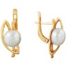 z2-5052 Серьги с жемчугом. Серебро 925. 
