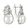 z2-8328 Серьги с жемчугом. Серебро 925. 