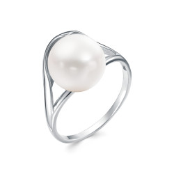 z1-10889 Кольцо с жемчугом. Серебро 925.