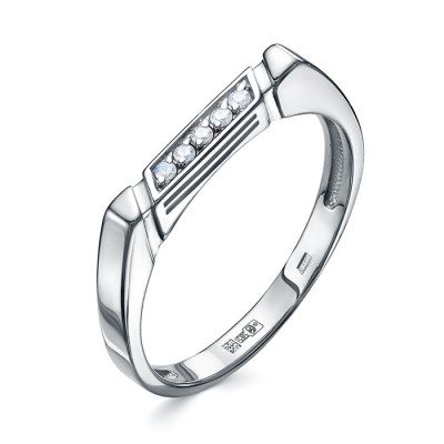 z1-11101 Кольцо с фианитами. Серебро 925.