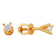 z2-8163 Серьги с бриллиантами. Золото 585.