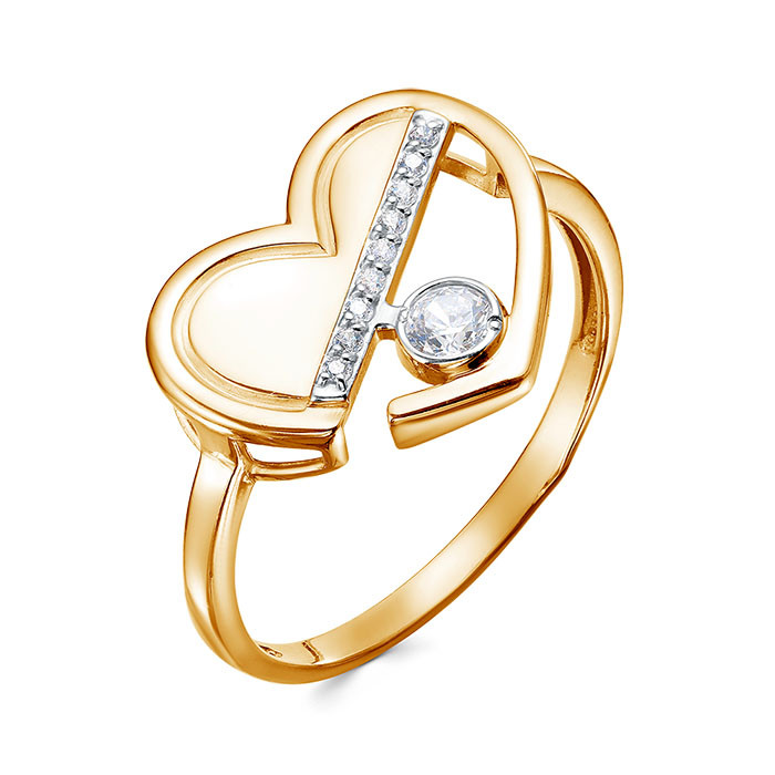 z1-11323 Кольцо с фианитами. Золото 585. 