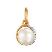 z3-8312 Подвеска с жемчугом. Золото 585.