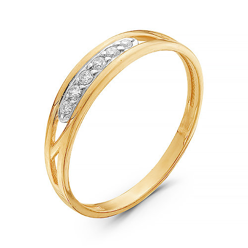 z1-8968 Кольцо с фианитами. Золото 585. 