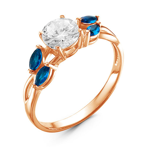 z1-9494 Кольцо с фианитами. Золото 585. 