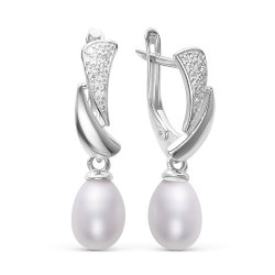 z2-9548g Серьги с жемчугом. Серебро 925.