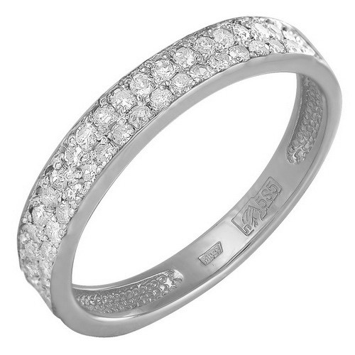 z1-7918 Кольцо с фианитами. Серебро 925. 