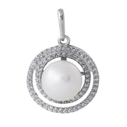 z3-7777 Подвеска с жемчугом. Серебро 925.