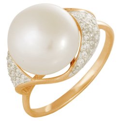 z1-7895 Кольцо с жемчугом. Золото 585.